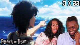 We Made It  Attack on Titan 3x22 Reaction quotThe Other Side of The Wallquot [upl. by Yerggoeg]