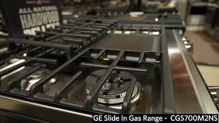 GE Café Gas Slide In Range CGS700M2NS5 Fly Over Video with Bill amp Rods Appliance [upl. by Htbazile]