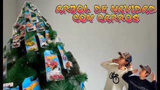 🚍🎄ADORNE EL ÁRBOL DE NAVIDAD CON HOTWHEELS  árboldenavidad hotwheels ¿Cómo adornar el árbol [upl. by Rudelson]