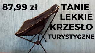 Tanie lekkie aluminiowe krzesło turystyczne trekkingowe [upl. by Gereld]