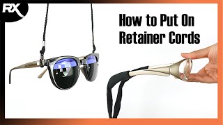 How to Use Safety Glasses Retainer CordLanyard [upl. by Eileek597]