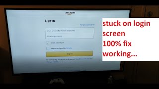 Fire TV stuck at Amazon login window  Fire stick stuck at amazon login  K Random Tech [upl. by Hayden]