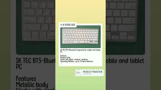 Bluetooth keyboard for mobiles and tablets pc [upl. by Elsy]