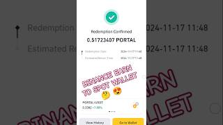 How from Redeem Earn to Spot wallet Binance  Binance Coin Transfer Earn to Spot wallet crypto [upl. by Einor]