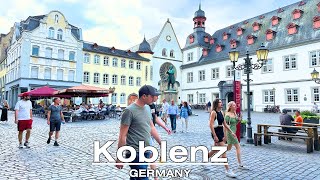 Walking in Koblenz Germany 4K 60fps  A Relaxing Walk in the City [upl. by Ekralc]