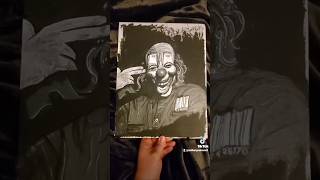 Slipknot Clown painting slipknot clown painting art artwork artist acrylicpainting shorts [upl. by Aurea]