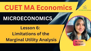 CUET MA Economics  Microeconomics  Lesson 6  Limitations of Marginal Utility Theory  Giffen [upl. by Kruter415]