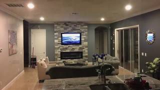 How to Build a Feature wall with Fireplace and TV [upl. by Christianson]