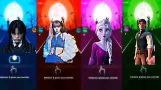 Wednesday Addams Vs BLACKPINK Vs Elsa Frozen Vs Tangled  Who Is Best [upl. by Nyllewell156]