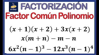 💥FACTORIZACIÓN 02 Factor Común Polinomio🚀 [upl. by Ker]