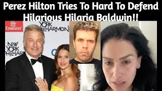 Perez Hilton tries To Hard To Defend Hilaria Baldwin for Her Fake Spanish Heritage [upl. by Aihsatal]