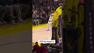 Bron had him flinching before he threw it NBA basketball lakers lebron raptors [upl. by Evonne]