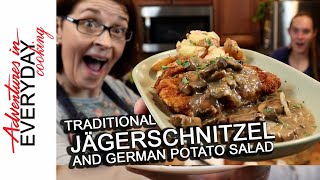 Im not German but Jager Schnitzel and Potato Salad are [upl. by Jacquelin]