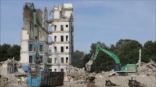 Excavator Liebherr R960 demolition site [upl. by Hsoj]