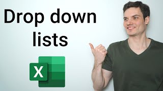 Excel Drop Down List Tutorial [upl. by Danna]