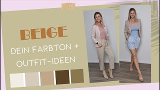 🌸 BEIGE  DEIN FARBTON  OUTFITIDEEN [upl. by Antonio]