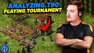 T90Official Plays A Tournament Game  AoE2 [upl. by Kenwee]