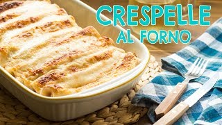 Crespelle al Forno Ripiene con Prosciutto e Formaggio  Ricetta Facile e Veloce  55Winston55 [upl. by Hgielime]