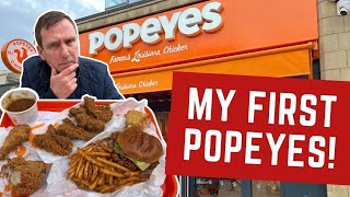 Reviewing POPEYES  My FIRST TIME [upl. by Fujio]