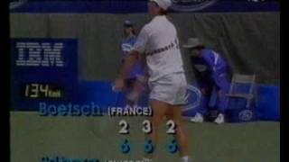 Australian open 1993 4R Stefan Edberg  Arnaud Boetsch [upl. by Noonberg]