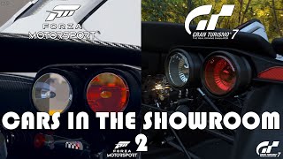 Forza Motorsport 2023 vs Gran Turismo 7 Comparison Graphics  Cars in the Showroom 2  BAC MONO 16 [upl. by Ylrebmyk307]