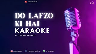 Do Lafzon Ki Hai Dil Ki Kahani  Unplugged Karaoke  Lyrics  Old Hit Song [upl. by Nnaik]