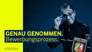 GENAU GENOMMEN  Bewerbungsprozess  Polizei NRW [upl. by Bremble]