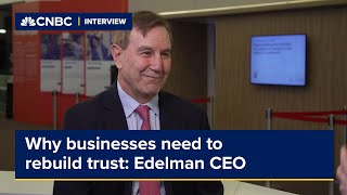 How businesses can rebuild trust after the pandemic according to Edelman [upl. by Nasus]