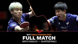 FULL MATCH  Jang Woojin vs Tomokazu Harimoto  MS QF  WTTFukuoka 2024 [upl. by Oigroeg]