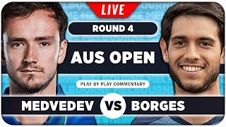 MEDVEDEV vs BORGES • Australian Open 2024 R4 • LIVE Tennis PlaybyPlay Stream [upl. by Marthe967]