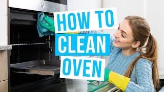 How to CLEAN OVEN  Clean inside glass door racks and trays with baking soda [upl. by Amy262]