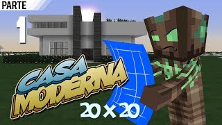 Minecraft  Vamos a Construir Casa Moderna 20x20 1 [upl. by Pitts447]