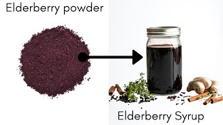 How to Make Elderberry Syrup from Elderberry Powder  the BEST homemade remedy [upl. by Aronel]