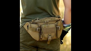 Protector Plus Y102 Tactical MOLLE sling bag fanny pack outdoors hunting camping [upl. by Atinreb]