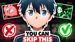 What Can You Skip in SWORD ART ONLINE [upl. by Leirol]