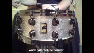 Caixa Mapex Black Panther Thick Maple 14x6quot Snare  BATERACLUBEcombr [upl. by Rolat]