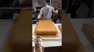 Original jiggly cake cutting।। cake food breadviralvideo streetpizzapizzareels foodiecheese [upl. by Otsugua536]