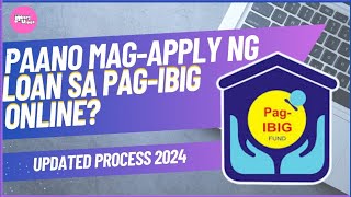 PAANO MAG APPLY NG PAGIBIG LOAN ONLINE  HOW TO APPLY PAG IBIG LOAN ONLINE Updated Process 2024 [upl. by Alit]