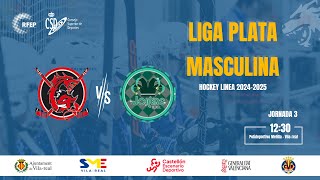 Hockey Línea  Liga Plata Masculina 2425  AE Sant Andreu vs CHL Jujol Jokers [upl. by Rennug]