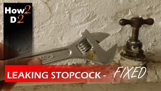 Leaking stopcock  How to fix repair leak from stopcock Main water tap [upl. by Alhan]