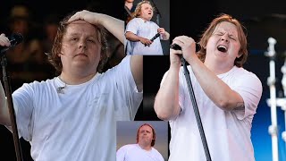 Lewis Capaldi Says Sorry To Glastonbury Crowd After Struggling With Tourette And Loses His Voice [upl. by Erdei]