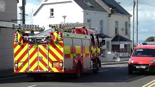 Northern Ireland Fire amp Rescue NIFRS Dungannon Station 999 Emergency Fire Engine Turnout 16819 [upl. by Herold]