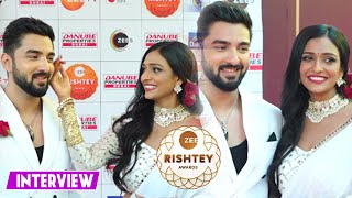 Zee Rishtey Awards 2024 Rohit Suchanti And Aishwarya Khare On Bhagya Laxmi Best Jodi Award amp More [upl. by Gnad]