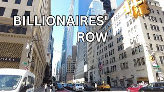 NEW YORK CITY Walking Tour 4K  BILLIONAIRES ROW [upl. by Dempstor]