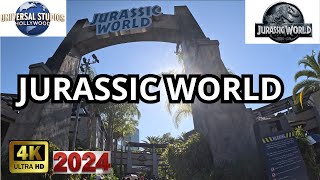 2024 Jurassic World The Ride 4K at Universal Studios [upl. by Leamhsi]