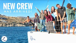 THE MED CREW HAS ARRIVED Sailing Greece 🇬🇷 Ep 243 [upl. by Ever721]