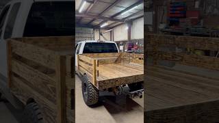 DIY BED ON OLD FARM TRUCK🔩 [upl. by Ymar]