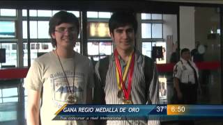 Las Noticias  Gana regio medalla de oro [upl. by Thorpe681]