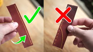 The PROBLeM with Hand Sewing Leather [upl. by Bevash686]