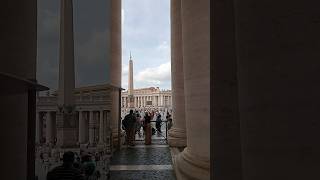 columns on Saint Peters San Square in Vatican City in Rome Italy travel europe australia [upl. by Chloris]